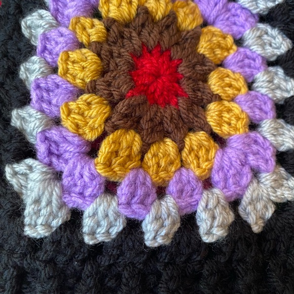 Colorful Handmade Crochet Beanie Hat/Granny Square - Picture 5 of 8